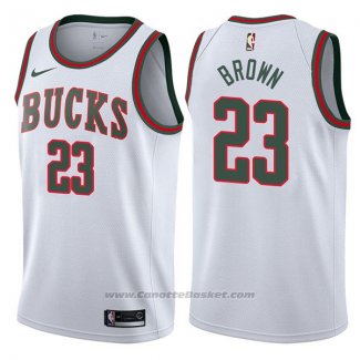 Maglia Milwaukee Bucks John Henson #23 Return To The Mecca Classic 2017-18 Bianco