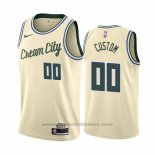 Maglia Milwaukee Bucks Personalizzate Citta Crema