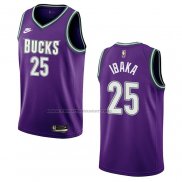 Maglia Milwaukee Bucks Serge Ibaka #25 Classic 2022-23 Viola