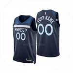Maglia Minnesota Timberwolves Personalizzate Icon 2024-25 Blu