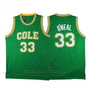 Maglia NCAA LSU Tigers Shaquille O'Neal #33 Retro Verde