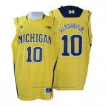 Maglia NCAA Michigan State Spartans Hardaway Jr. #10 Giallo