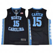 Maglia NCAA North Carolina Tar Heels Vince Carter #15 Nero