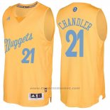 Maglia Natale 2016 Denver Nuggets Wilson Chandler #21 Or