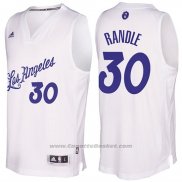 Maglia Natale 2016 Los Angeles Lakers Julius Randle #30 Bianco