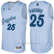 Maglia Natale 2016 Memphis Grizzlies Chandler Parsons #25 Blu