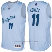 Maglia Natale 2016 Memphis Grizzlies Mike Conley #11 Blu