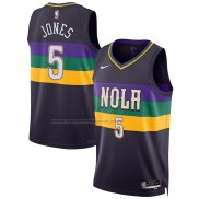 Maglia New Orleans Pelicans Herbert Jones #5 Citta 2022-23 Viola