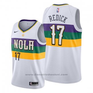 Maglia New Orleans Pelicans J.j. Redick #17 Citta Bianco