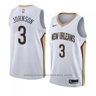 Maglia New Orleans Pelicans Stanley Johnson #3 Association 2018 Bianco