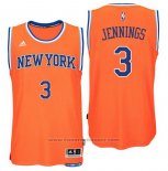 Maglia New York Knicks Brandon Jennings #3 Arancione