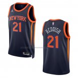 Maglia New York Knicks Cam Reddish #21 Statement 2022-23 Nero