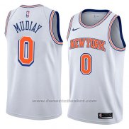 Maglia New York Knicks Emmanuel Mudiay #0 Statement 2018 Bianco