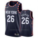 Maglia New York Knicks Mitchell Robinson #26 Citta 2019 Blu