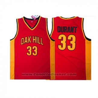 Maglia Oak Hill Kevin Durant #33 Rosso