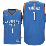 Maglia Oklahoma City Thunder Domantas Sabonis #1 Blu