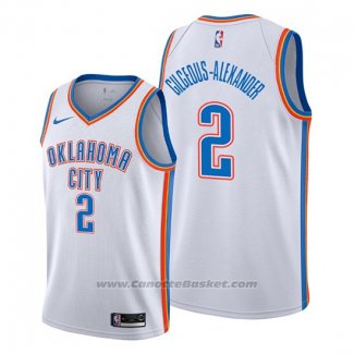 Maglia Oklahoma City Thunder Shai Gilgeous-Alexander #2 Association Bianco