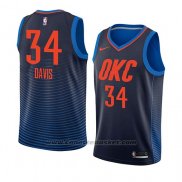 Maglia Oklahoma City Thunder Tyler Davis #34 Statement 2018 Blu