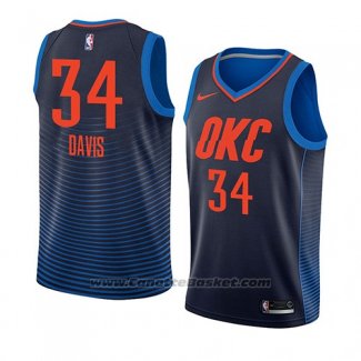 Maglia Oklahoma City Thunder Tyler Davis #34 Statement 2018 Blu