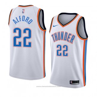 Maglia Oklahoma City Thunderr Bryce Alford #22 Association 2018 Bianco