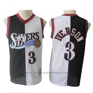 Maglia Philadelphia 76ers Allen Iverson #3 1996-97 Retro Nero