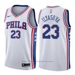 Maglia Philadelphia 76ers Ersan Ilyasova #23 Association 2017-18 Bianco