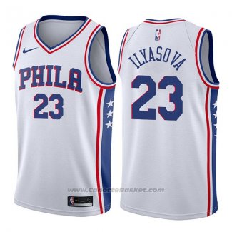 Maglia Philadelphia 76ers Ersan Ilyasova #23 Association 2017-18 Bianco