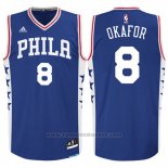 Maglia Philadelphia 76ers Jahlil Okafor #8 Blu