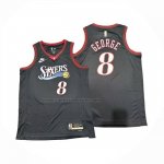 Maglia Philadelphia 76ers Paul George No 8 Classic 2025-26 Nero