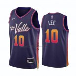 Maglia Phoenix Suns Damion Lee #10 Citta 2023-24 Viola