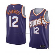 Maglia Phoenix Suns Ish Wainright #12 Icon 2023-24 Viola