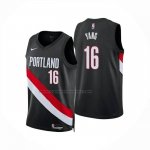 Maglia Portland Trail Blazers Hansen Yang No 16 Icon 2025-26 Nero