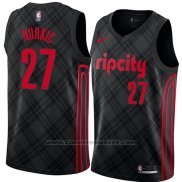 Maglia Portland Trail Blazers Jusuf Nurkic #27 Citta 2018 Nero