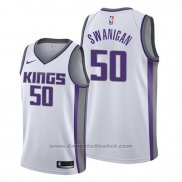 Maglia Sacramento Kings Caleb Swanigan #50 Association Bianco