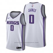 Maglia Sacramento Kings Justin James #0 Association 2019-20 Bianco