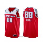 Maglia Sacramento Kings Nemanja Bjelica #88 Citta 2019-20 Rosso