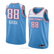 Maglia Sacramento Kings Nemanja Bjelica #88 Citta 2018-19 Blu