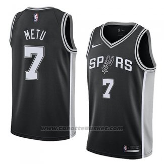 Maglia San Antonio Spurs Chimezie Metu #7 Icon 2018 Nero