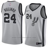 Maglia San Antonio Spurs Darrun Hilliard #24 Statement 2018 Grigio