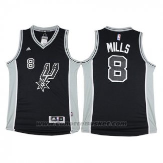 Maglia San Antonio Spurs Patty Mills #8 Nero