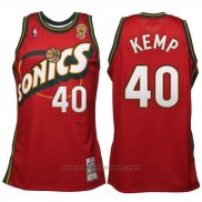 Maglia Seattle SuperSonics Shawn Kemp #40 Historic Retro Rosso