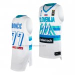Maglia Slovenia Luka Doncic NO 77 Tokyo 2021 Bianco2