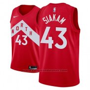 Maglia Tornto Raptors Pascal Siakam #43 Earned 2018-19 Rosso