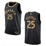 Maglia Toronto Raptors Chris Boucher #25 Citta 2022-23 Nero