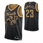 Maglia Toronto Raptors Fred Vanvleet #23 Citta 2021-22 Nero