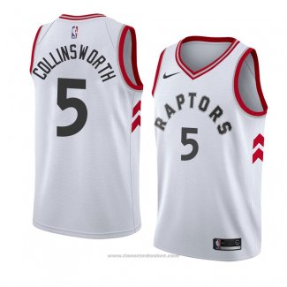 Maglia Toronto Raptors Kyle Collinsworth #5 Association 2018 Bianco