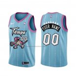 Maglia Toronto Raptors Personalizzate Citta 2020-21 Rosa Blu