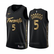 Maglia Toronto Raptors Stanley Johnson #5 Citta Edition Nero