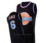 Maglia Tune Squad Lebron James #6 Nero