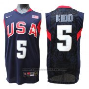 Maglia Usa 2008 Kidd #5 Blu